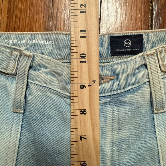 AG Adriano Goldschmied Jeans Two Tone High Rise Straight Crop 25 26x26 Isabelle - Picture 7 of 12